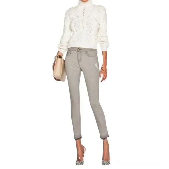 Current/Elliott The Stiletto Dillon Released Hem Jean Gray Size 28 - Picture 1 of 15